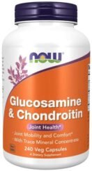 NOW3229 Glucosa & Chondroi & Trace – 240 veg caps