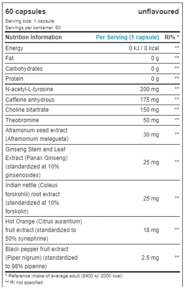 Lipo-6 Black Intense – 60 caps - Afbeelding 2