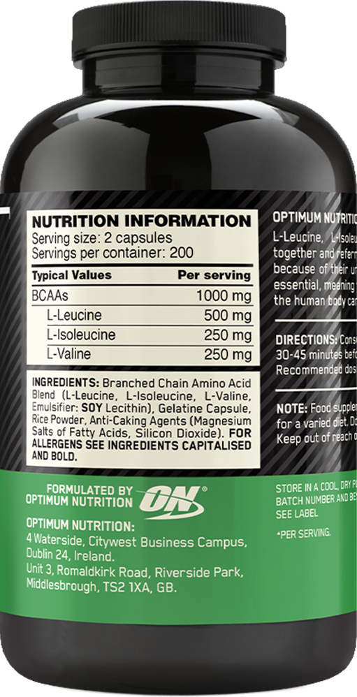 BCAA 1000 – 400 caps - Afbeelding 2