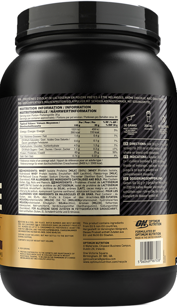 Gold Standard 100% Isolate - Afbeelding 2