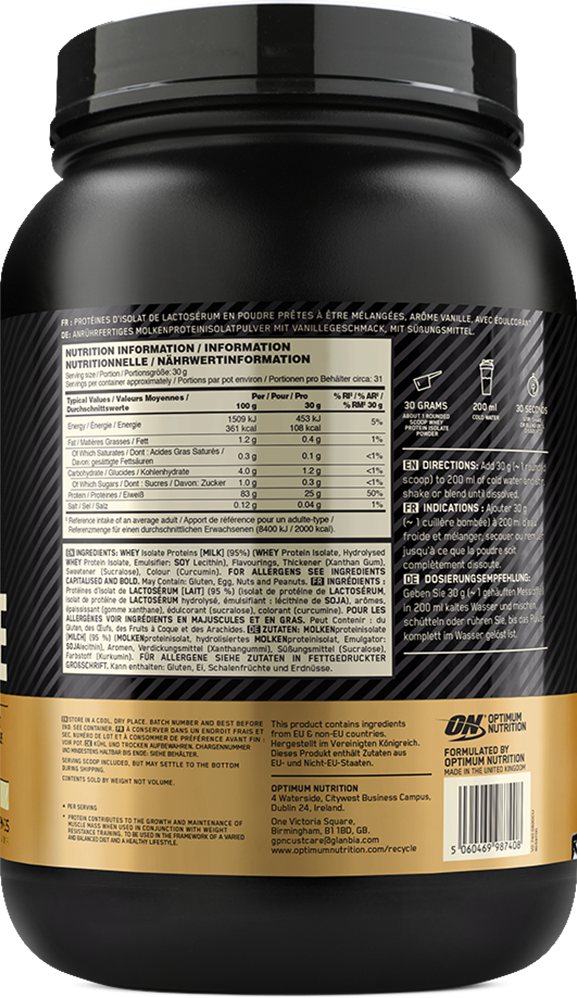 Gold Standard 100% Isolate - Afbeelding 3