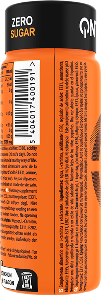 L-Carnitine 3000 mg – 12 x 80 ml – Red Fruit - Afbeelding 4