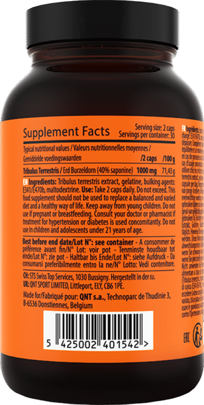 Tribulus Terrestris – 60 caps - Afbeelding 2