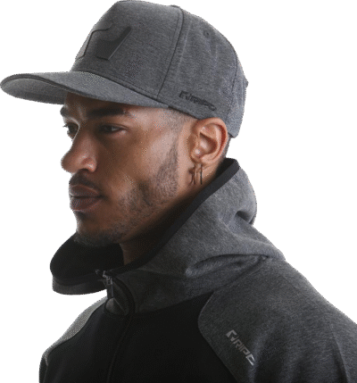 RCHAT724 Ript Snapback Hat – Grey Marl - Afbeelding 2