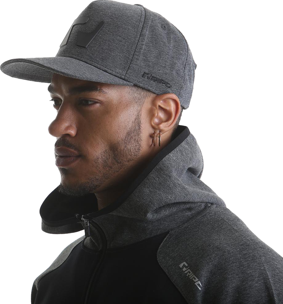 RCHAT724 Ript Snapback Hat – Grey Marl - Afbeelding 2