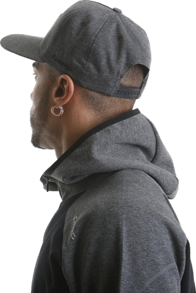 RCHAT724 Ript Snapback Hat – Grey Marl - Afbeelding 3