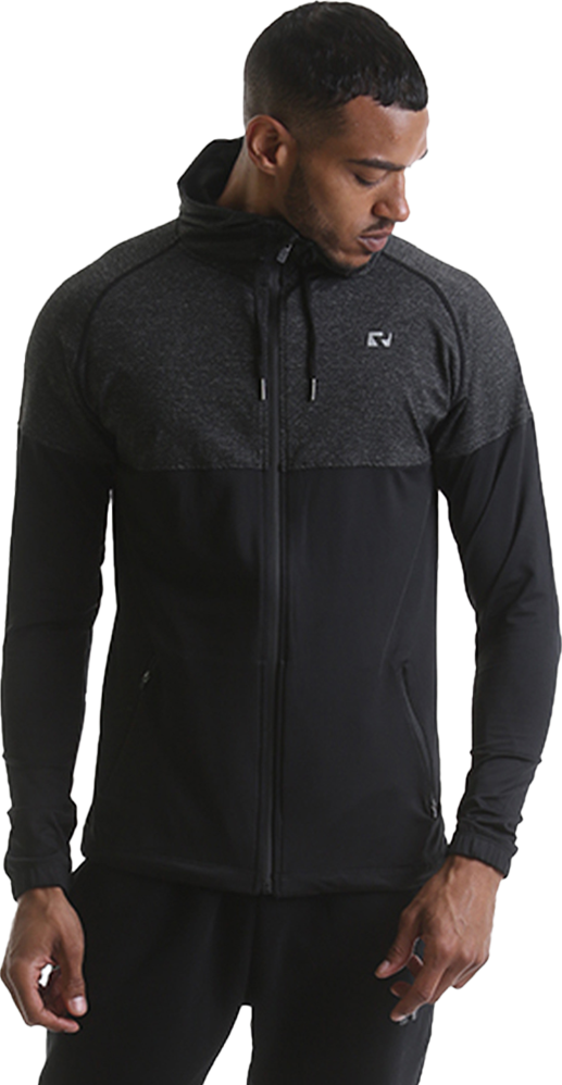 RCJKT739 Mens Hooded Zip Jacket – Black