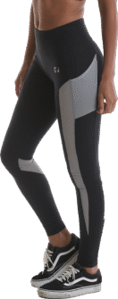 Ladies Contrast Legging – Black
