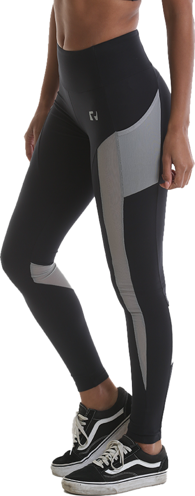 Ladies Contrast Legging – Black