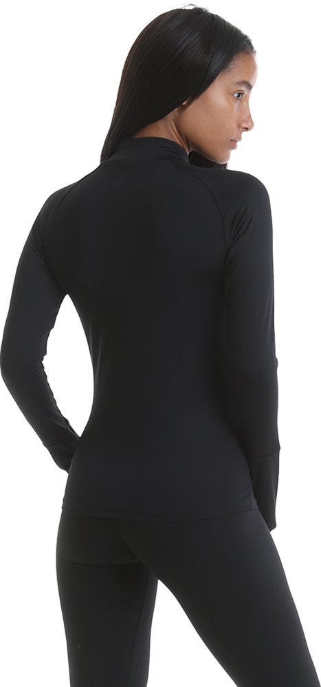 Ladies Zip Thru Top – Black - Afbeelding 3