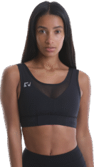 Ladies Crop Top Mesh – Black