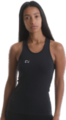 Ladies Cutout Back Vest – Black