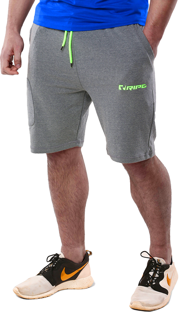 Mens Slimfit Tech Line Shorts – Grey
