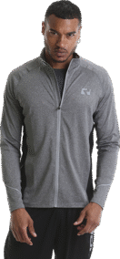 Mens Zip Thru Top – Grey