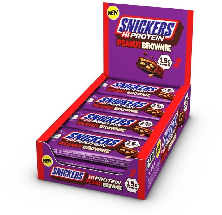 Snickers HiProtein Bar - 12 x  - Peanut Brownie