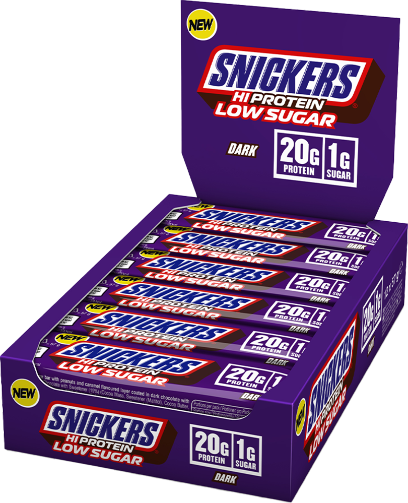 Snickers HiProtein Low Sugar - 12 x  - Dark Chocolate