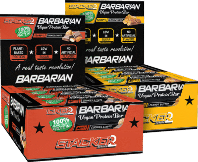 Barbarian Vegan Protein Bar – 12 x