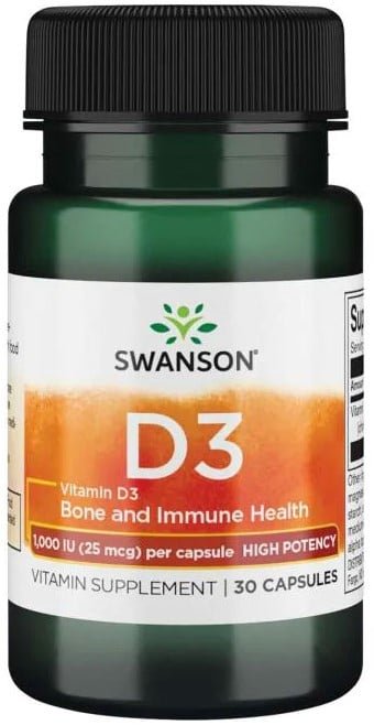 SW1241 Vitamin D3 – 1000IU – 30 caps