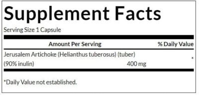 SW1298 Jerusalem Artichoke – 400mg – 60 caps - Afbeelding 2