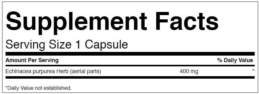 SW1512 Echinacea – 400mg – 180caps - Afbeelding 2