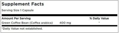 SW1522 Green Coffee Bean – 400mg – 60 caps - Afbeelding 2