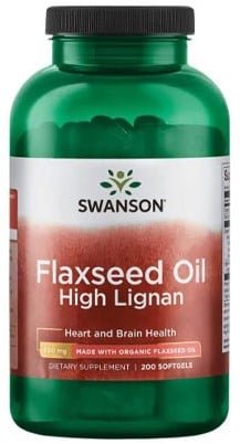 SWE005 Flaxseed Oil High Lignan – 200 softgels
