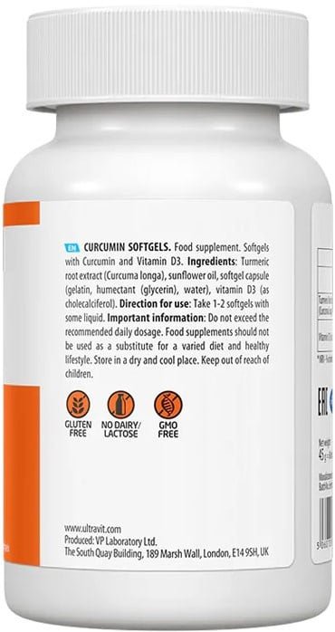Curcumin D3 – 60 softgels - Afbeelding 2