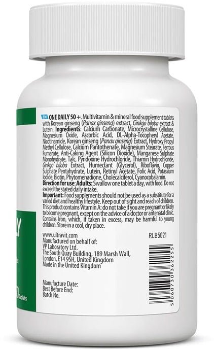 OneDaily 50+ – 60 caplets - Afbeelding 2