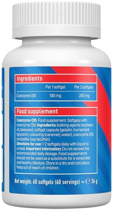VPLab CoQ10 100mg - 60 softgels - Afbeelding 2