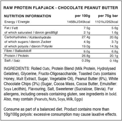 Raw Protein Flapjack – 12 x - Afbeelding 5
